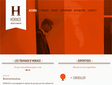 Tablet Screenshot of horace-avocats.com